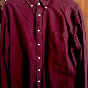 Casual burgundy shirt